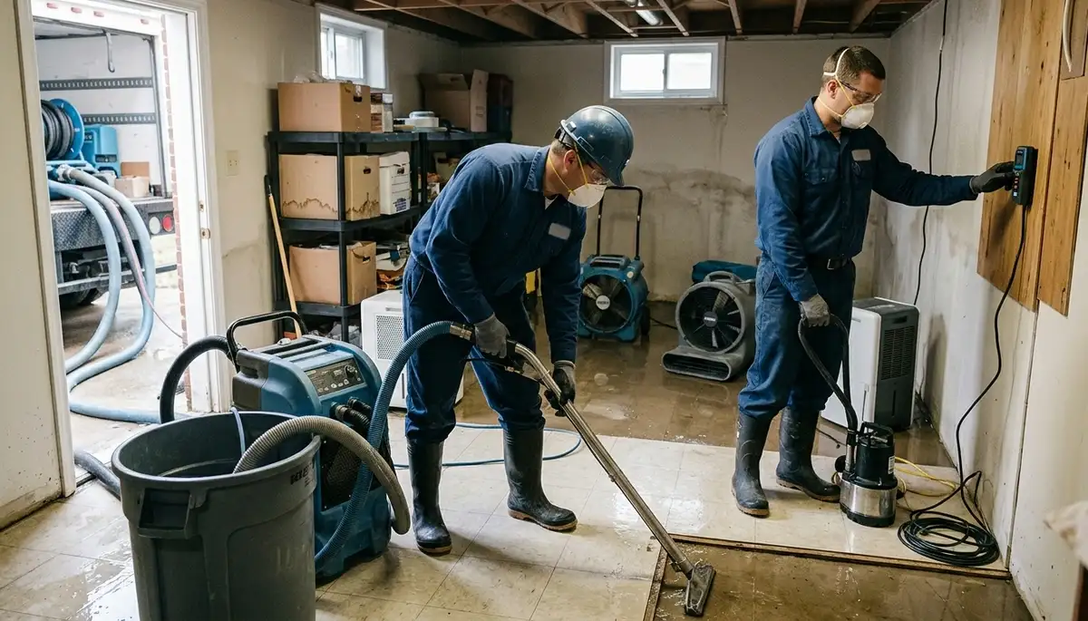 Emergency water removal service for Elizabeth, NJ homes after flooding or leaks