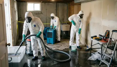Sewage cleanup team in Elizabeth, NJ restoring a flooded home after pipe backup