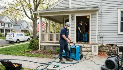Water damage restoration team in Elizabeth, NJ providing emergency cleanup and repair services