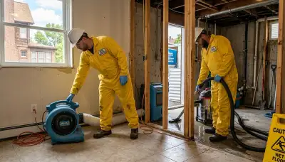 Water damage restoration team serving Elizabeth, NJ for emergency cleanup and repair