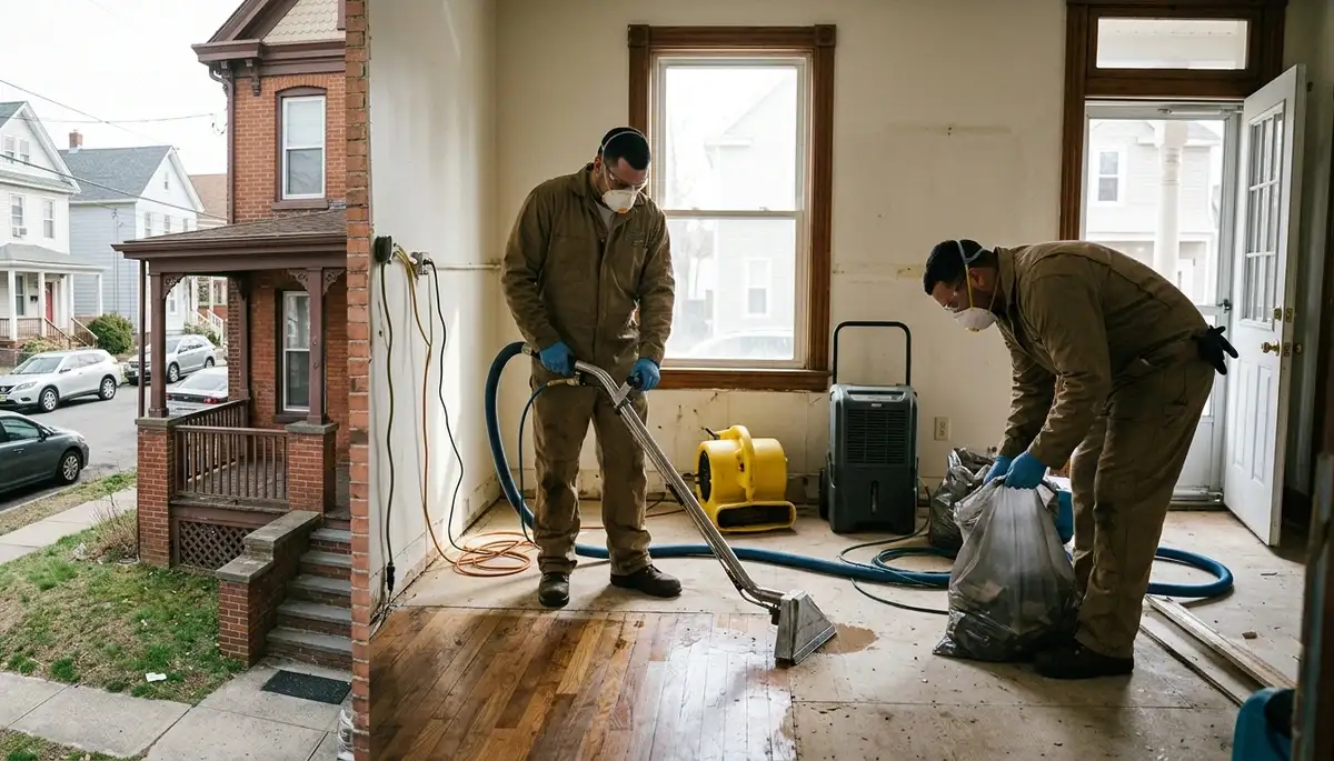 Water damage restoration team serving Elizabeth, NJ for fast cleanup and repair