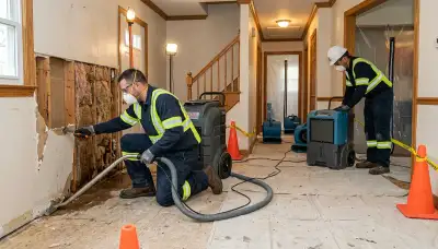 Water damage restoration team in Elizabeth, NJ providing emergency cleanup and repair services