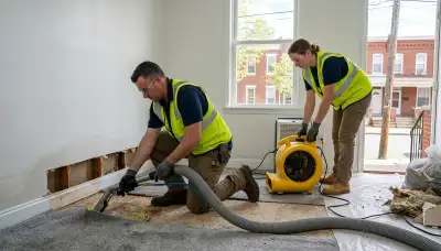 Water damage restoration team serving Elizabeth, NJ for fast residential and commercial cleanup