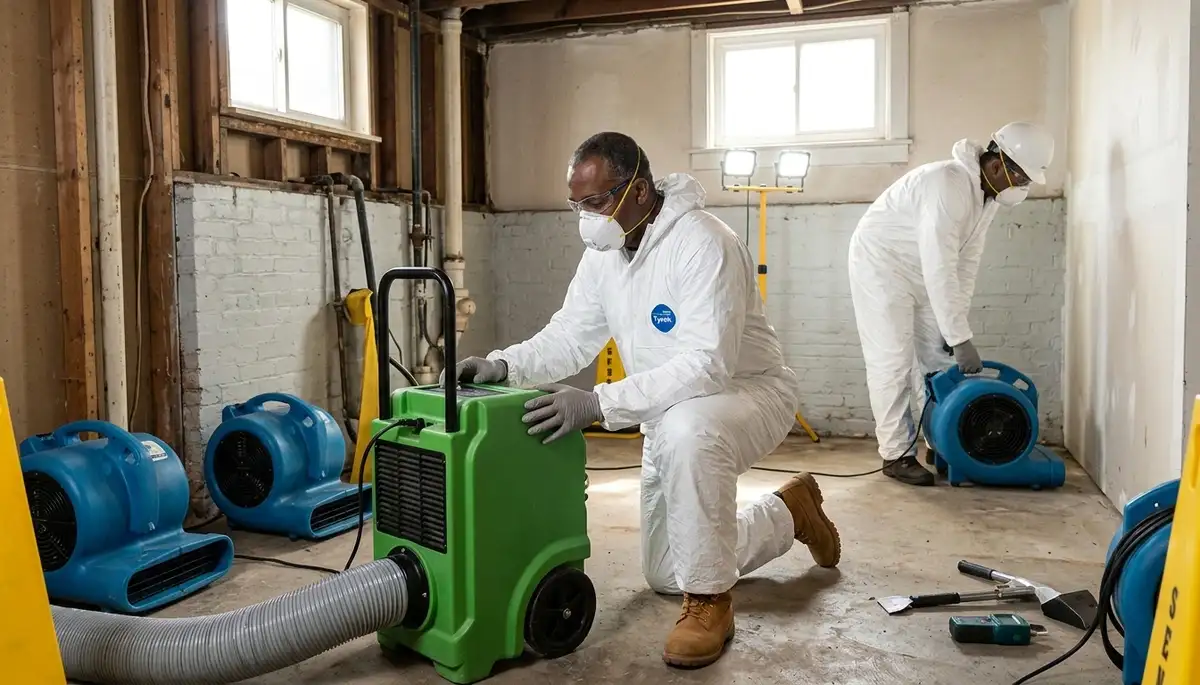 Water damage restoration team serving Elizabeth, NJ for fast water removal and cleanup