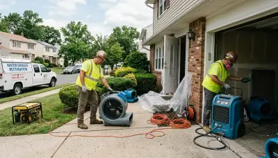 Water damage restoration team in Elizabeth, NJ providing emergency cleanup and repair services