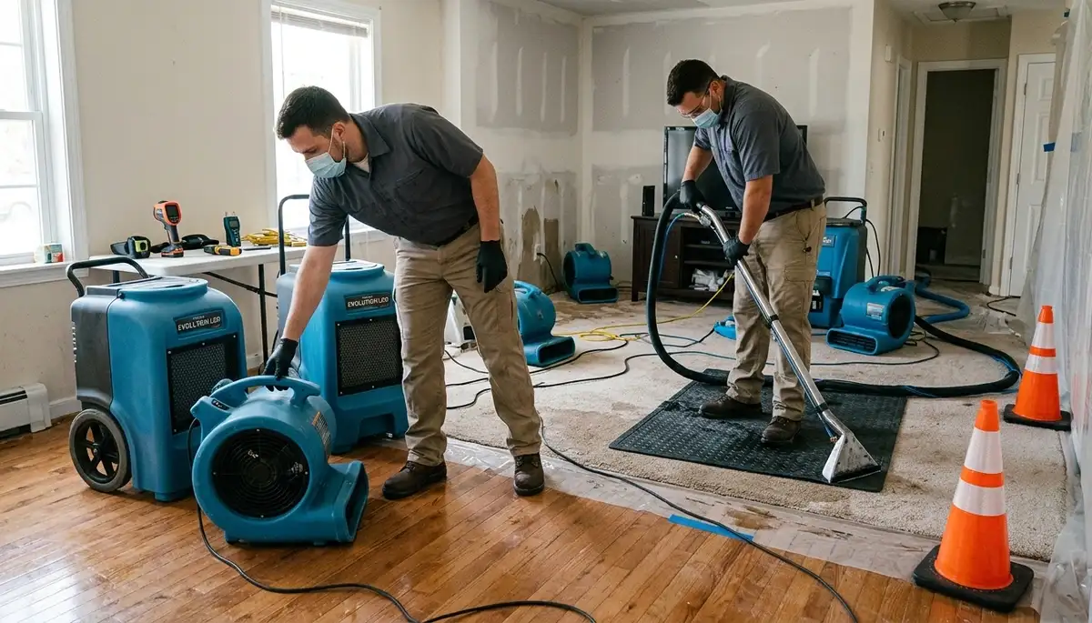 Water damage restoration team serving Elizabeth, NJ for home flood and moisture cleanup