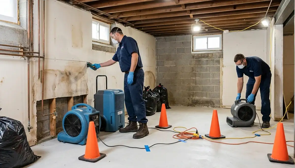 Water damage restoration team serving Elizabeth, NJ for emergency cleanup and repairs